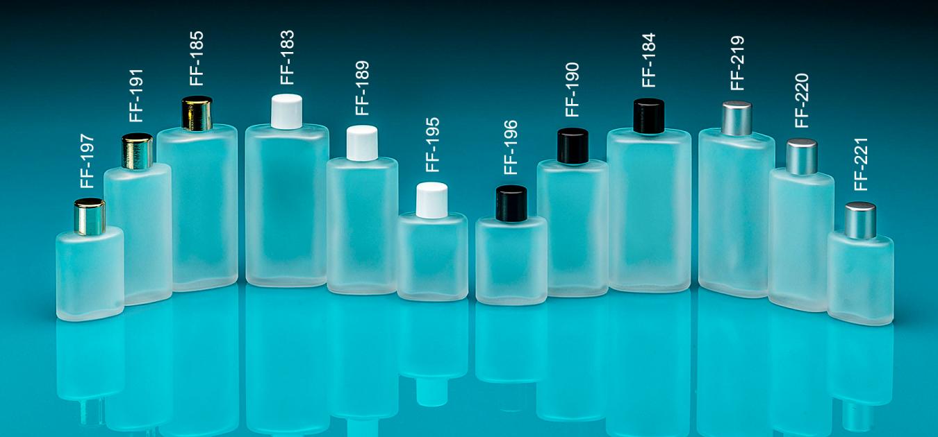 Glass Bottles Oval with Screw Lid