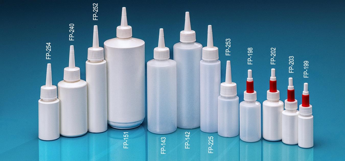 Plastic Bottles screw cap with tip