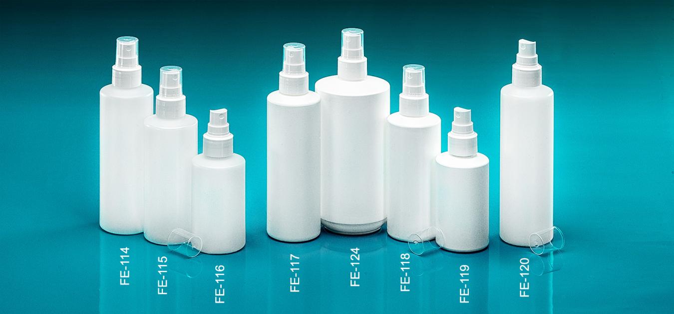 Plastic Bottle with Spray Head Upside down