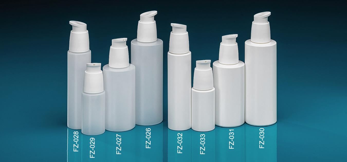 Green PE Bottles Lotion pump