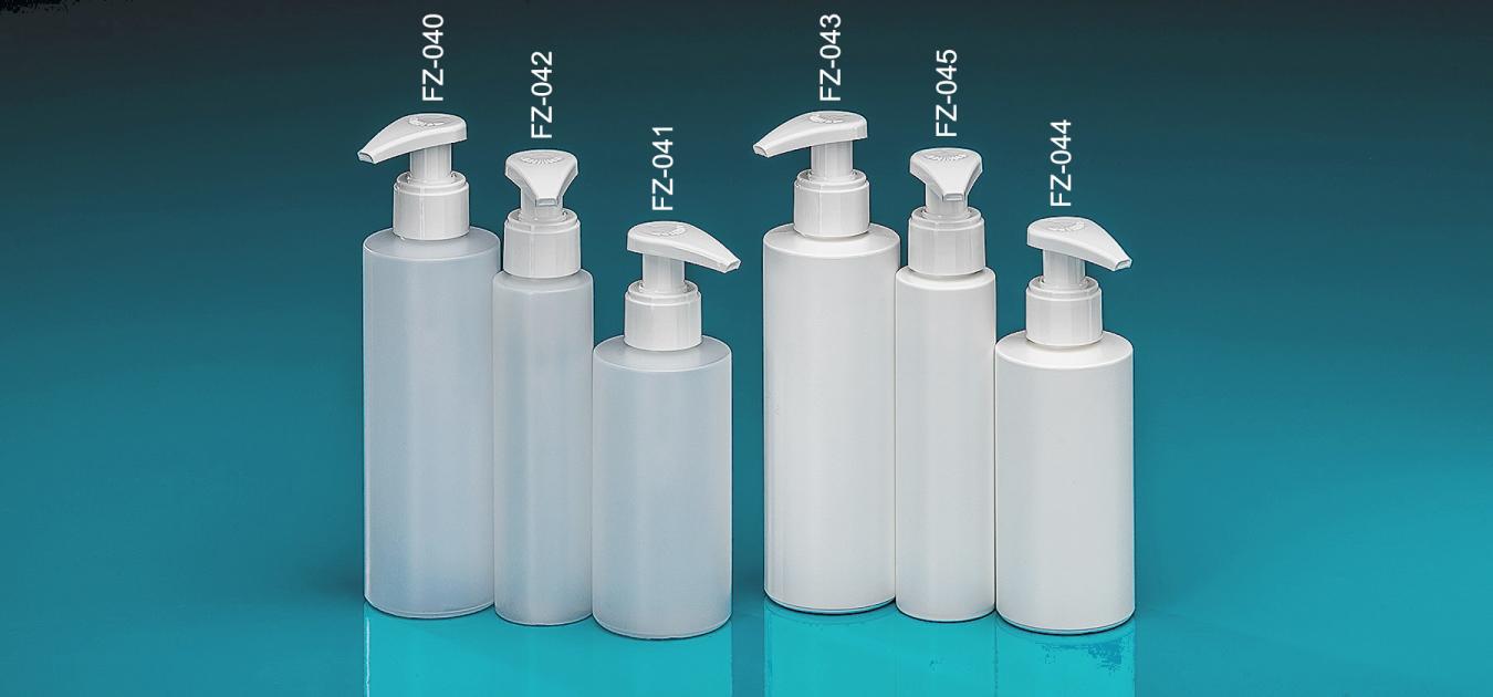 Green PE Bottles Dispenser