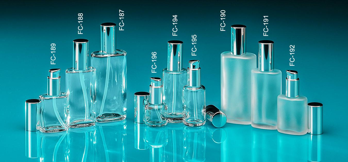 Glasflaschen mit Dispenser